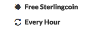 Free Sterlingcoin, Every Hour